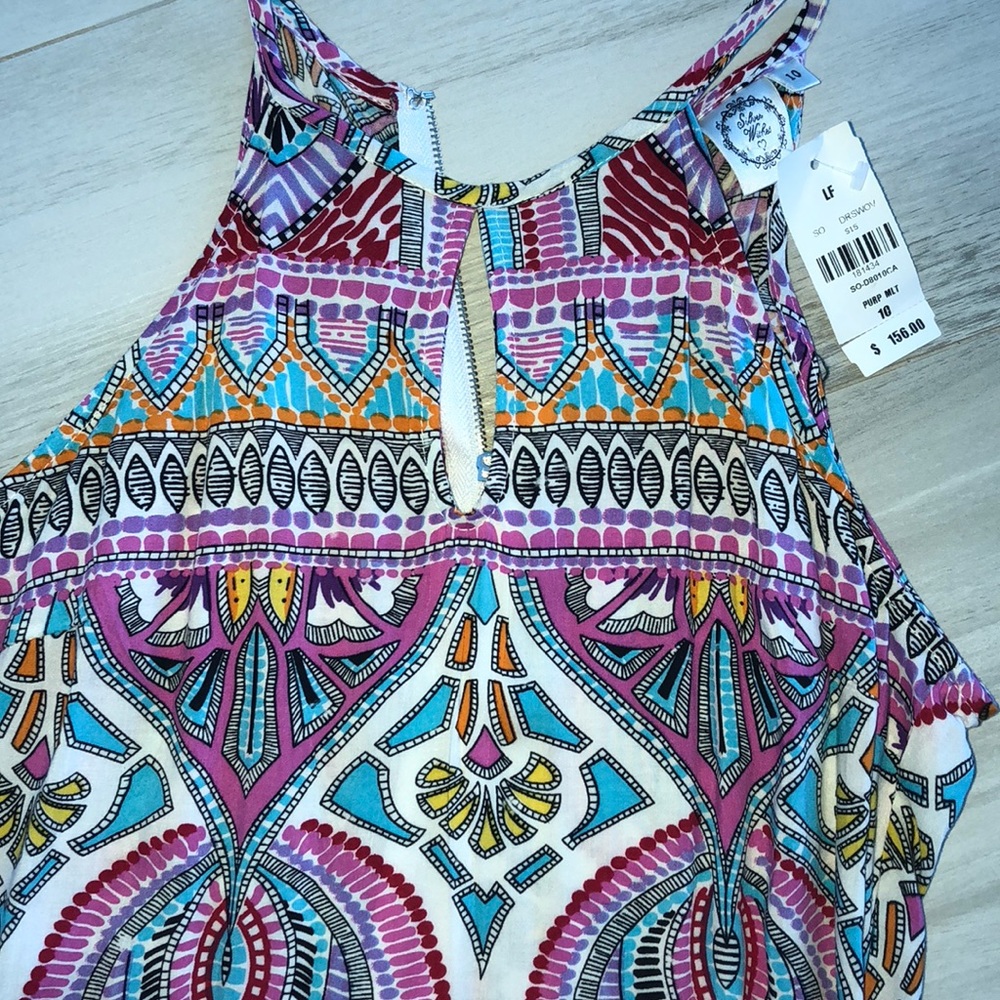 LF MULTI COLOR SUN DRESS COACHELLA SMALL
